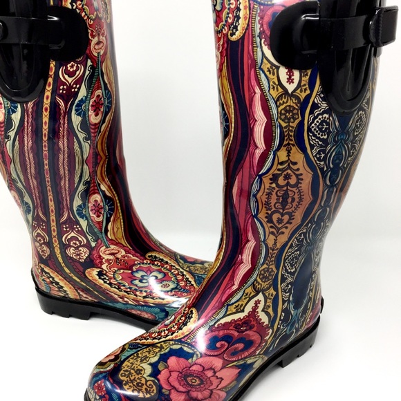 🏅HP🎉 ☔️Rain Boots 🌹🖤NEW IN BOX - Picture 5 of 8